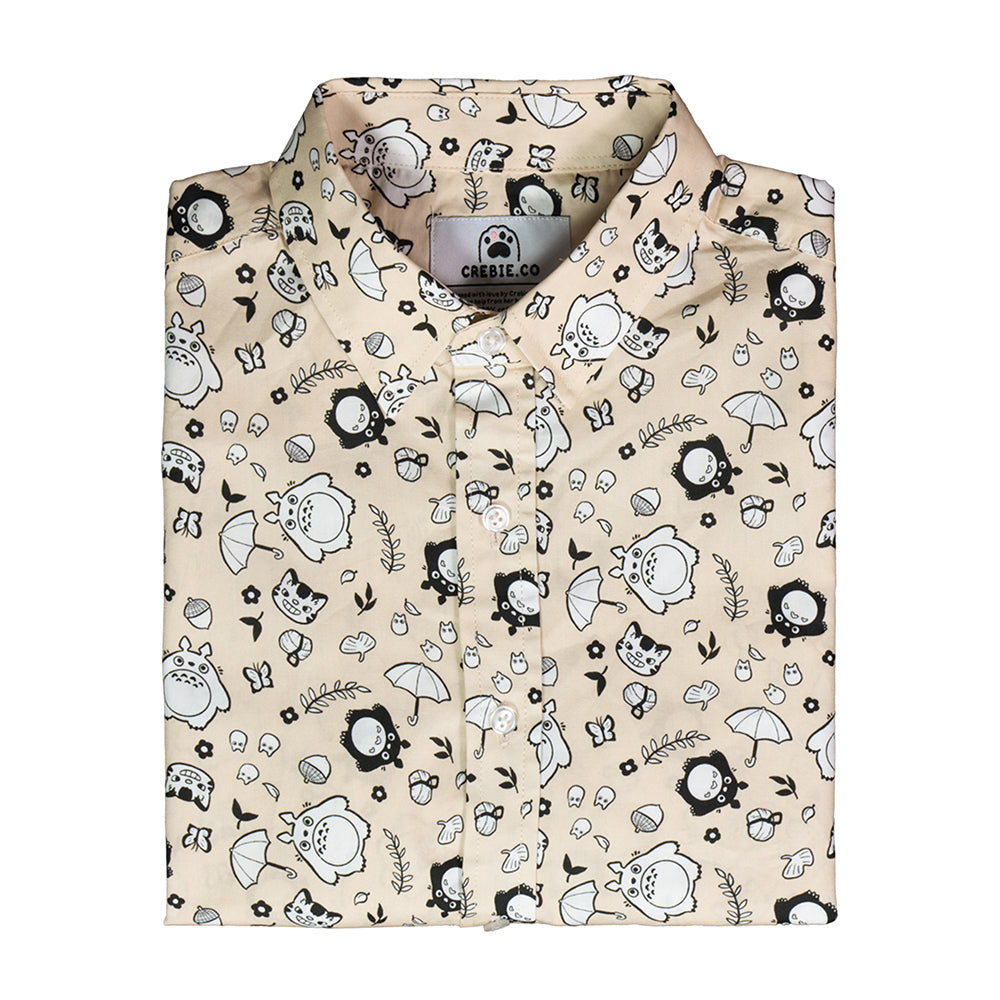 Friendly Forest Spirit Anime Casual Shirt