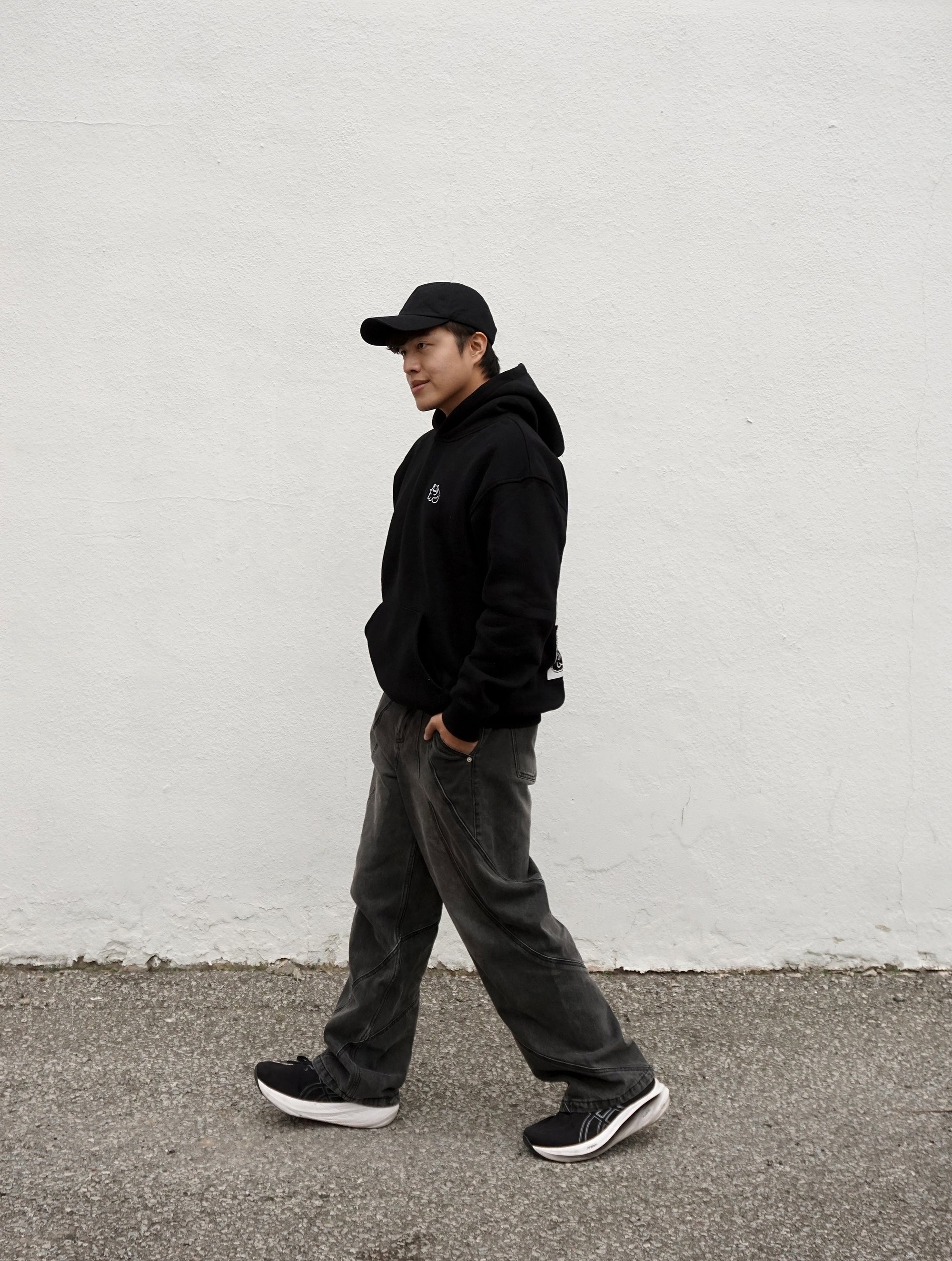 Black Cat Oversized Hoodie