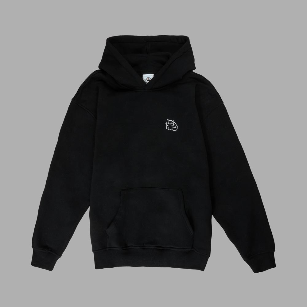 Black Cat Oversized Hoodie
