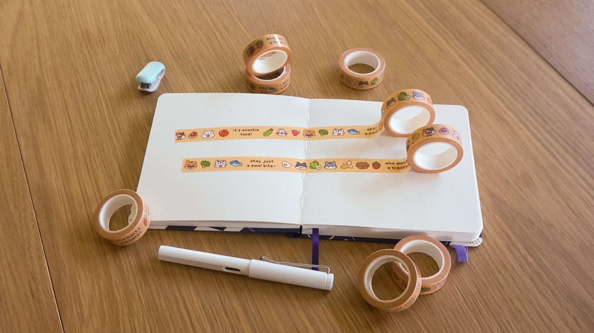Snack Time with Crebie Washi Tape