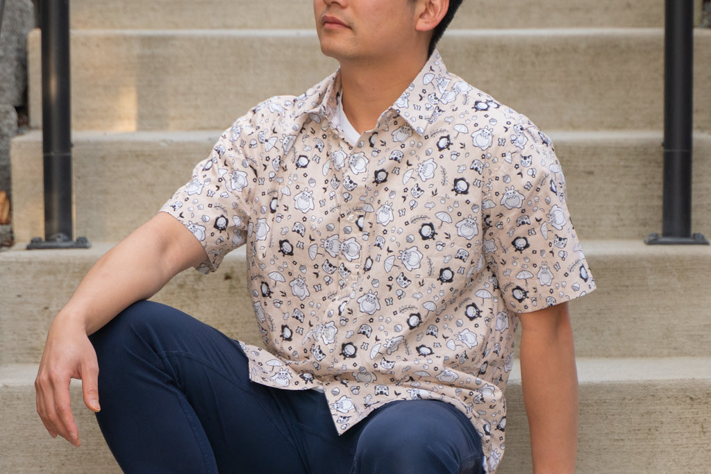 Friendly Forest Spirit Anime Casual Shirt